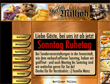 Tablet Screenshot of milljoeh.de